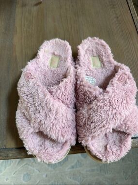UGG Pink Fuzzy UGG plush Sugar Sole